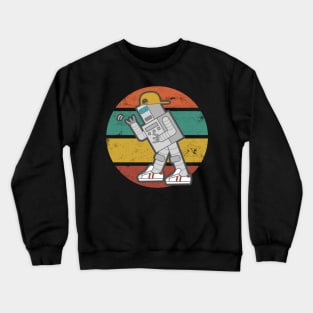 Retro Robot Dancing Crewneck Sweatshirt